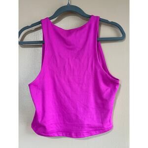 Sincerely Jules Large Magenta Tank Sleeveless Athletic Top Stretch Pink Fuchsia